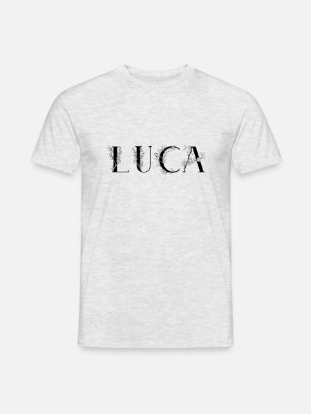 Name - Luca - Men's T-Shirt - heather grey