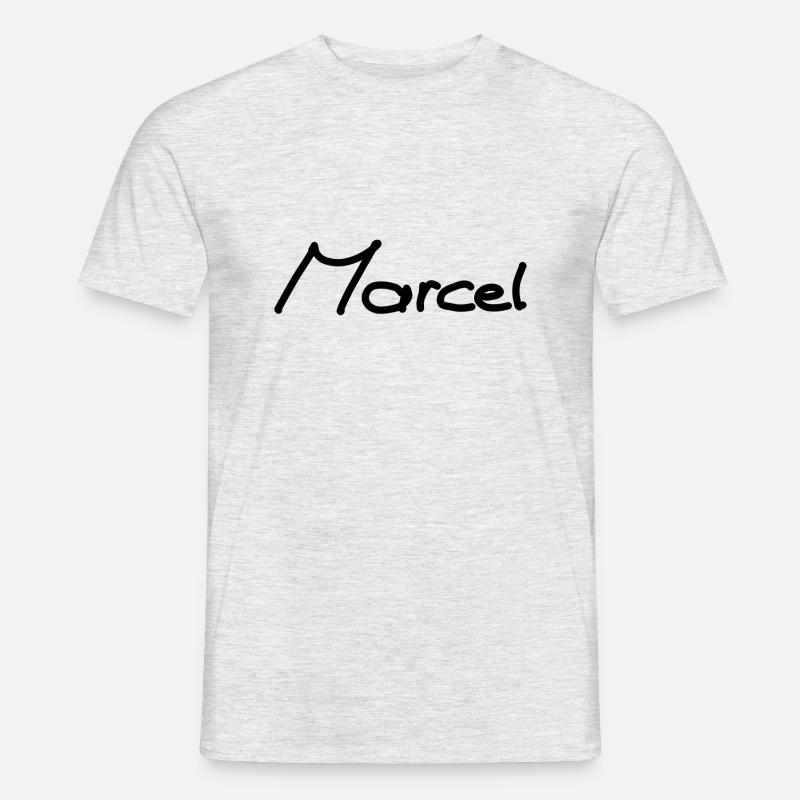 Marcel - Männer T-Shirt - Grau meliert