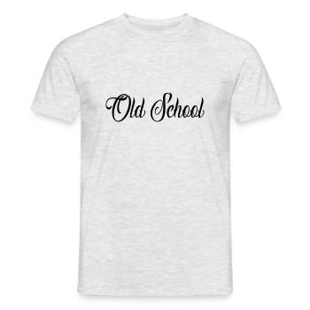 Old School - Männer T-Shirt - Grau meliert - Vorne - AI Model Male 178 dark (178cm)