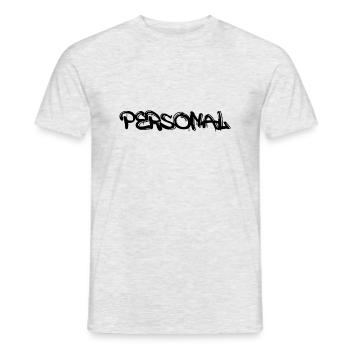 PERSONAL - Männer T-Shirt - Grau meliert - Vorne - AI Model Male 178 dark (178cm)