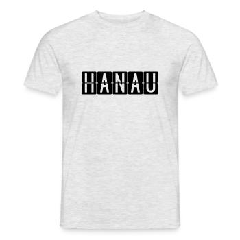 Hanau Airport Sign - Men's T-Shirt - heather grey - Front - AI Model Male 178 dark (178cm)