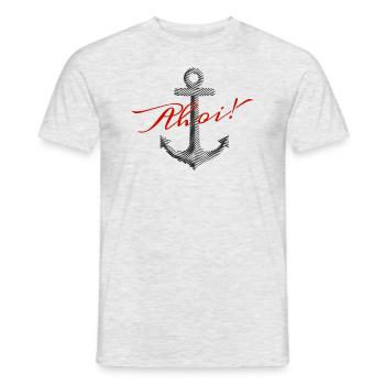 Ahoi! Ver. 2 - Männer T-Shirt - Grau meliert - Vorne - AI Model Male 178 dark (178cm)