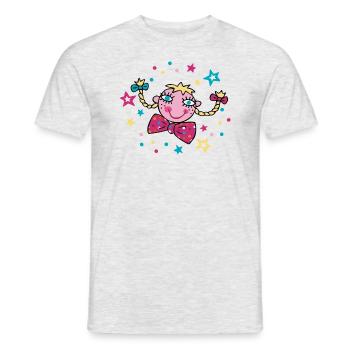 Confettis de carnaval - T-shirt homme - gris chiné - Devant - AI Model Male 178 dark (178cm)