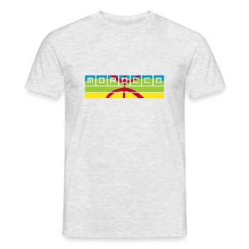 Morocco Amazigh - T-shirt homme - gris chiné - Devant - AI Model Male 178 dark (178cm)
