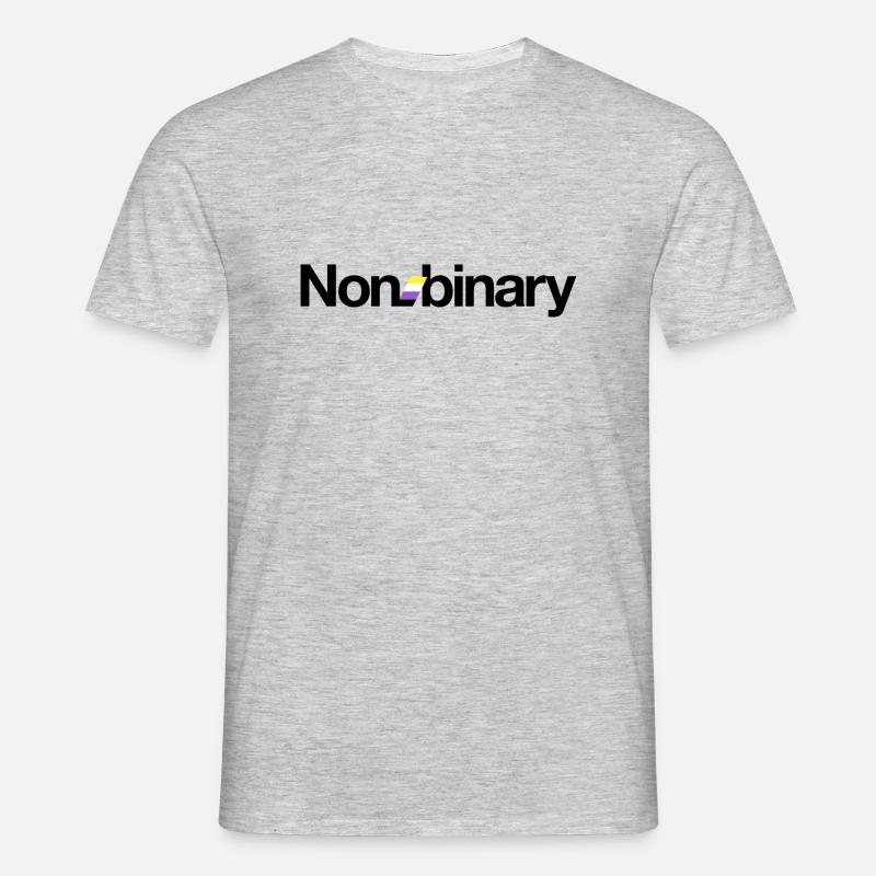 Non-binary - Men's T-Shirt - heather grey