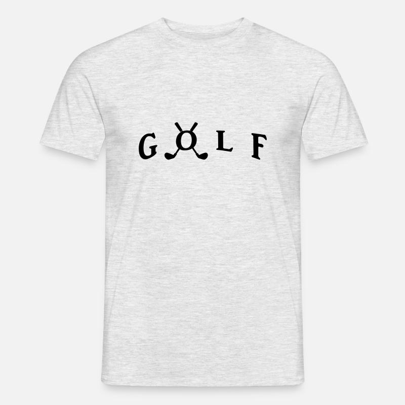Golf - Männer T-Shirt - Grau meliert