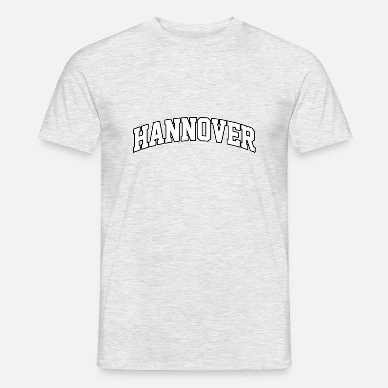 Hannover-Logo: Dynamisches Hochschuldesign - Männer T-Shirt - Grau meliert