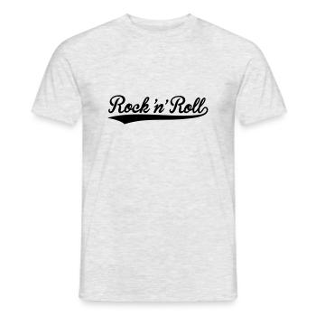 Rock n Roll Color Change - Men's T-Shirt - heather grey - Front - AI Model Male 178 dark (178cm)