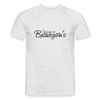 trauzeugin_des_braeutgams - Männer T-Shirt - Grau meliert - Vorne - AI Model Male 178 dark (178cm)