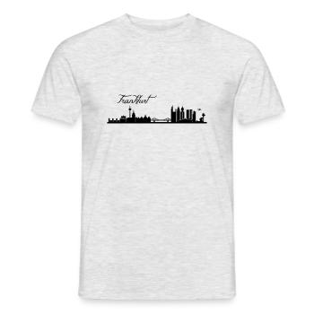 Frankfurter Skyline - Männer T-Shirt - Grau meliert - Vorne - AI Model Male 178 dark (178cm)