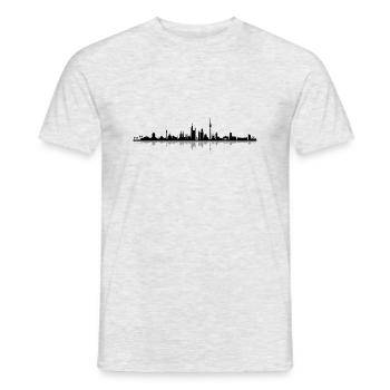 Skyline - Deutschland - Männer T-Shirt - Grau meliert - Vorne - AI Model Male 178 dark (178cm)