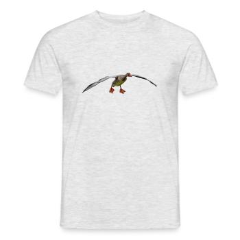 oiseau - T-shirt homme - gris chiné - Devant - AI Model Male 178 dark (178cm)