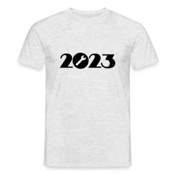 Bauherr Renovierung 2023 - Männer T-Shirt - Grau meliert - Vorne - AI Model Male 178 dark (178cm)