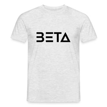 beta 2 - Männer T-Shirt - Grau meliert - Vorne - AI Model Male 178 dark (178cm)