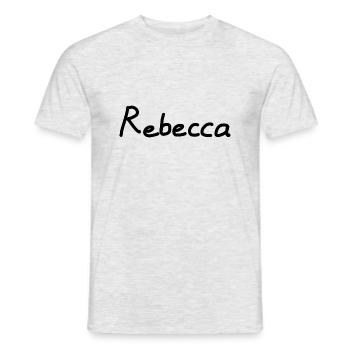 Rebecca - Men's T-Shirt - heather grey - Front - AI Model Male 178 dark (178cm)