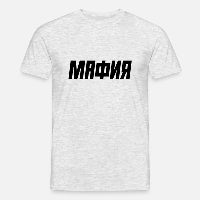 MAFIA - МАФИЯ - Männer T-Shirt - Grau meliert