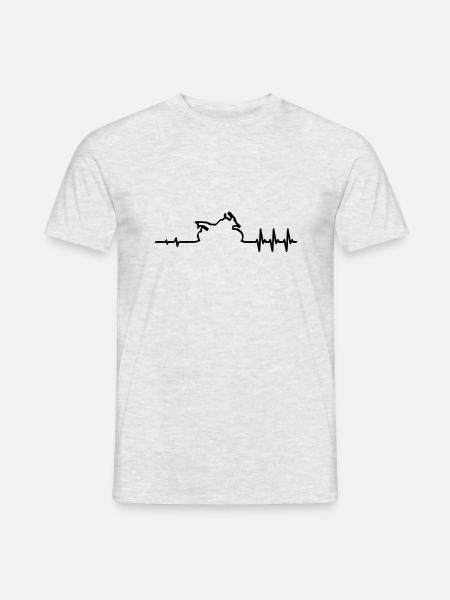 Puls Reiseenduro GS 2 Colors - Männer T-Shirt - Grau meliert