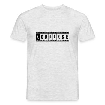 Comparative film strips - Men's T-Shirt - heather grey - Front - AI Model Male 178 dark (178cm)