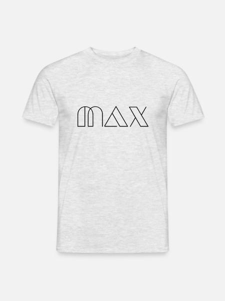 Name Max Modern Black - Men's T-Shirt - heather grey