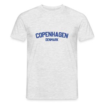 Copenhague, Danemark - T-shirt homme - gris chiné - Devant - AI Model Male 178 dark (178cm)
