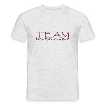 Team Waldviertel - Männer T-Shirt - Grau meliert - Vorne - AI Model Male 178 dark (178cm)
