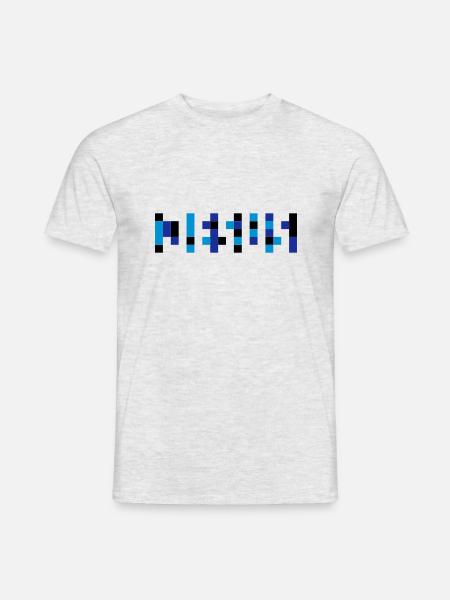 JESUS - 3 Farb Vektor - Männer T-Shirt - Grau meliert