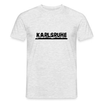 Karlsruhe - Men's T-Shirt - heather grey - Front - AI Model Male 178 dark (178cm)