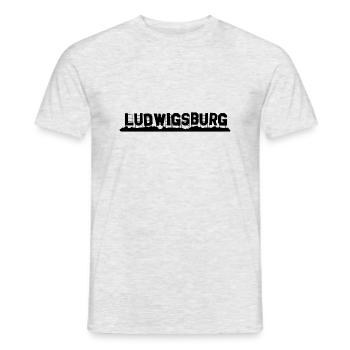Ludwigsburg - Männer T-Shirt - Grau meliert - Vorne - AI Model Male 178 dark (178cm)