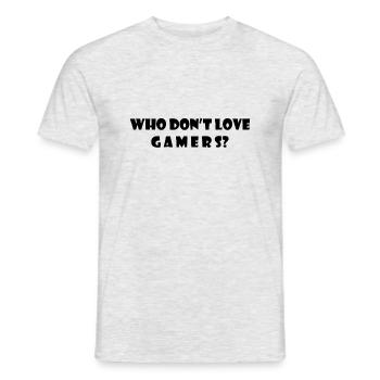 Game Gaming PC - Männer T-Shirt - Grau meliert - Vorne - AI Model Male 178 dark (178cm)