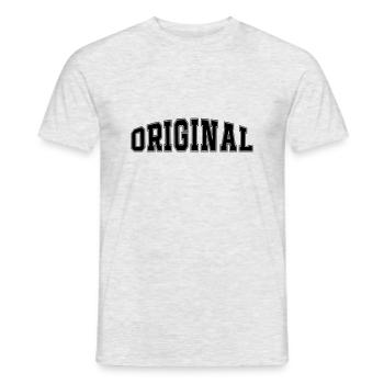 original - Men's T-Shirt - heather grey - Front - AI Model Male 178 dark (178cm)