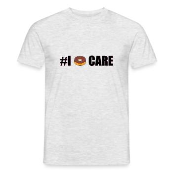I Donut Care - Männer T-Shirt - Grau meliert - Vorne - AI Model Male 178 dark (178cm)