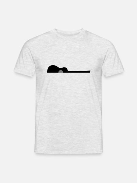 guitare - T-shirt homme - gris chiné