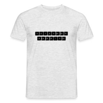 Guerrier du clavier - T-shirt homme - gris chiné - Devant - AI Model Male 178 dark (178cm)