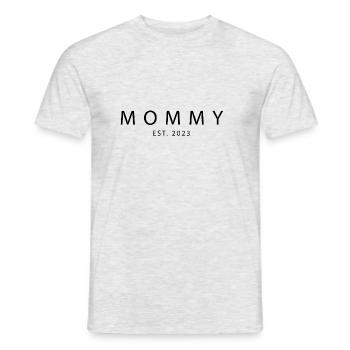Mutter Motiv 2023 - Männer T-Shirt - Grau meliert - Vorne - AI Model Male 178 dark (178cm)