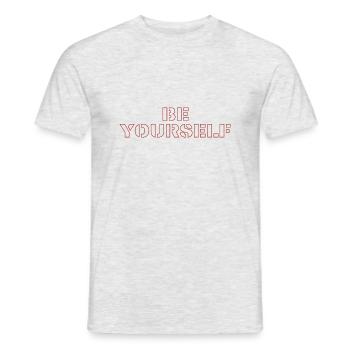 Soyez vous-même - T-shirt homme - gris chiné - Devant - AI Model Male 178 dark (178cm)