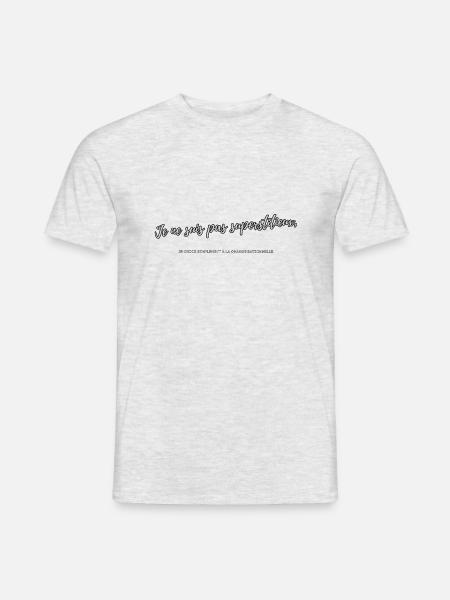 Superstitious - Men's T-Shirt - heather grey