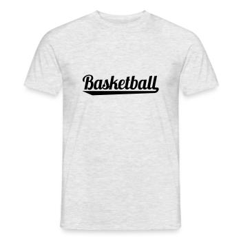 Basketball - Männer T-Shirt - Grau meliert - Vorne - AI Model Male 178 dark (178cm)
