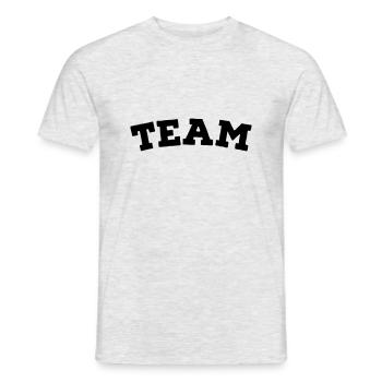 Team - Männer T-Shirt - Grau meliert - Vorne - AI Model Male 178 dark (178cm)