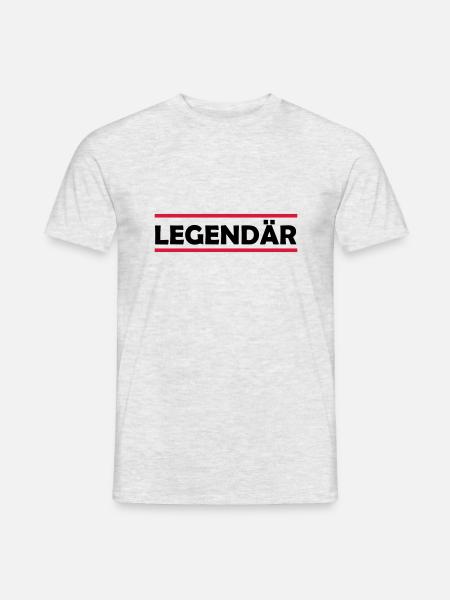 legendaer_02 - Männer T-Shirt - Grau meliert