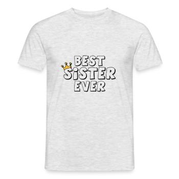 Meilleure sœur de tous les temps - T-shirt homme - gris chiné - Devant - AI Model Male 178 dark (178cm)