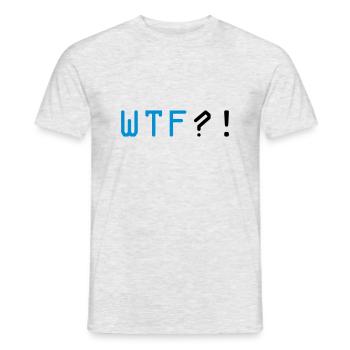 wtf - Männer T-Shirt - Grau meliert - Vorne - AI Model Male 178 dark (178cm)