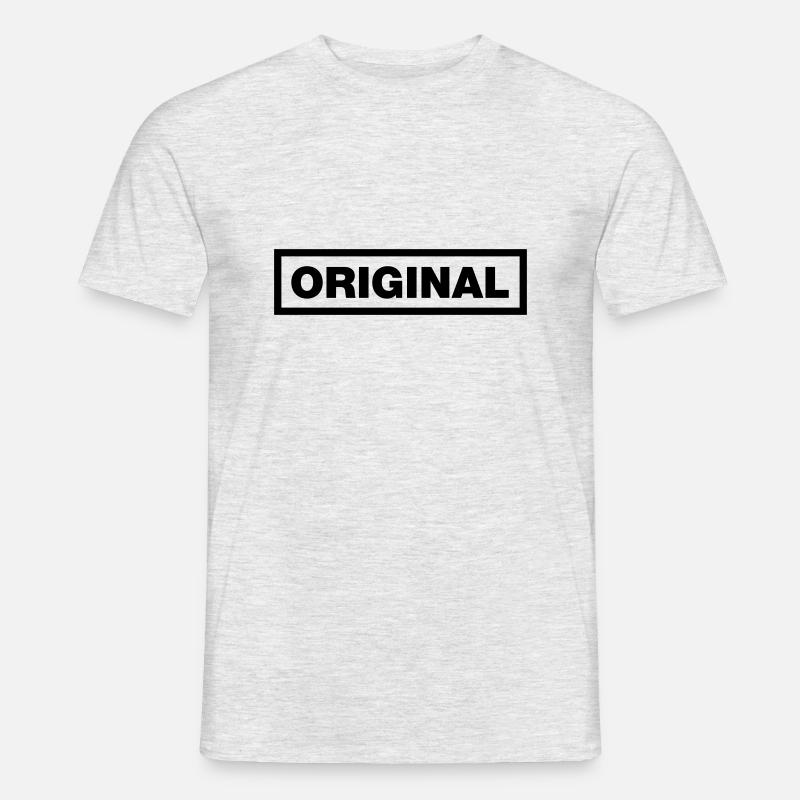 Das echte Original - Männer T-Shirt - Grau meliert