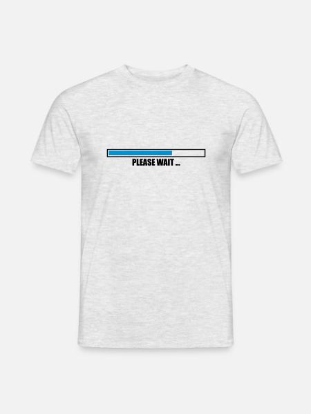 poutres please large loading chargeur télécharger - T-shirt homme - gris chiné