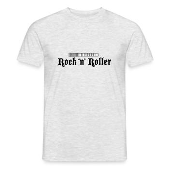 Guitare Fretboard Small Black - T-shirt homme - gris chiné - Devant - AI Model Male 178 dark (178cm)