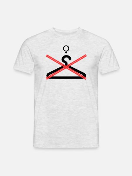 Abtreibung - Männer T-Shirt - Grau meliert