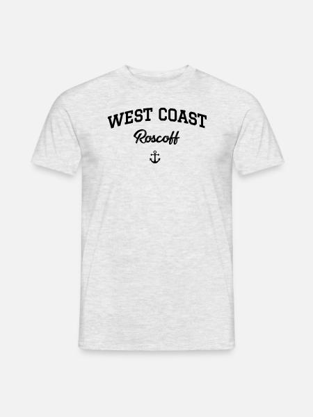 WEST COAST Roscoff ancre - T-shirt homme - gris chiné