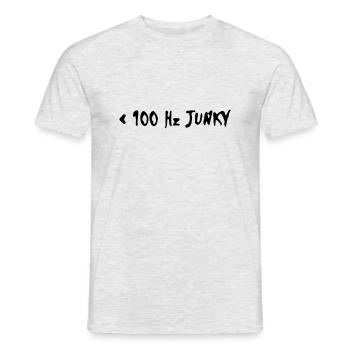 rzhw_100hz-junky - Men's T-Shirt - heather grey - Front - AI Model Male 178 dark (178cm)