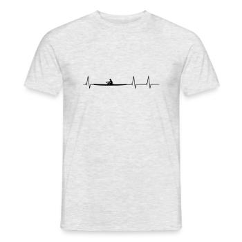 EKG Rudern - Männer T-Shirt - Grau meliert - Vorne - AI Model Male 178 dark (178cm)
