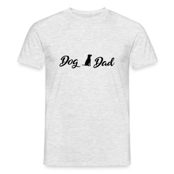 Dog Dad Black - Männer T-Shirt - Grau meliert - Vorne - AI Model Male 178 dark (178cm)