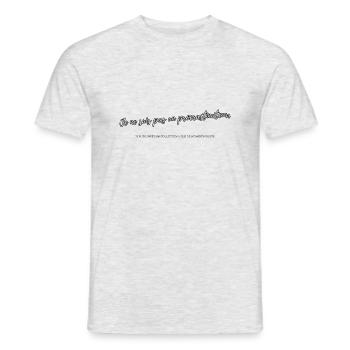 Procrastinator - Men's T-Shirt - heather grey - Front - AI Model Male 178 dark (178cm)